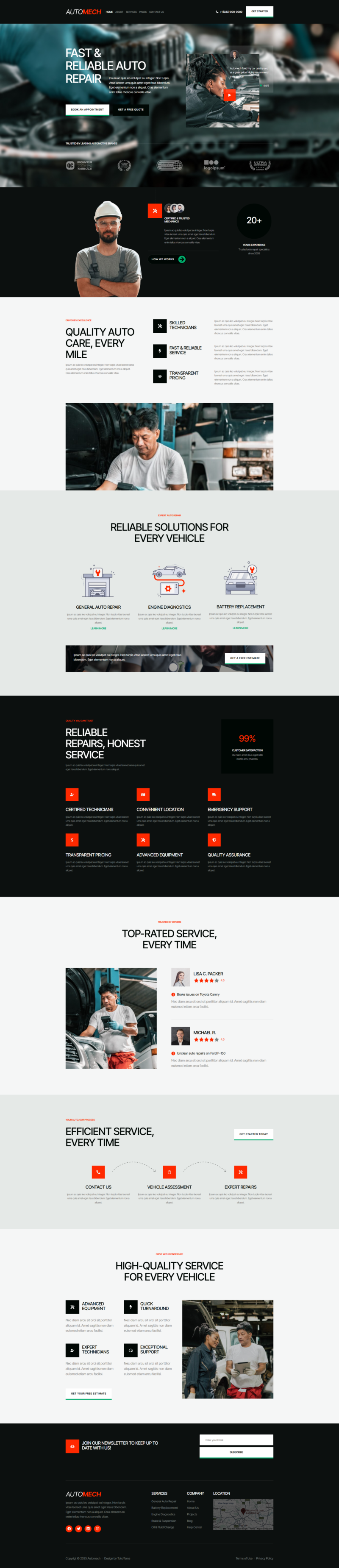 auto repair service home